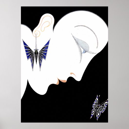 Erté - Harper's Bazaar, mei 1928 [nacht] Poster (Voorkant)