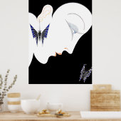 Erté - Harper's Bazaar, mei 1928 [nacht] Poster (Keuken)