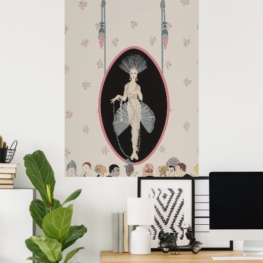 Erté - Het portret Poster (Thuiskantoor)