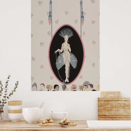 Erté - Het portret Poster (Keuken)