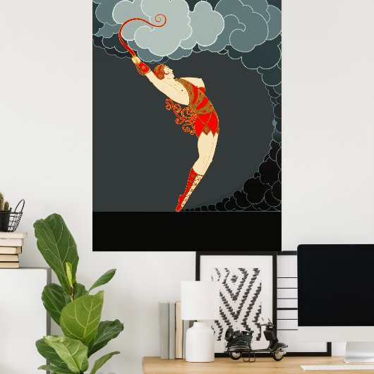 Erté - In de theatersuite, De danser Poster (Thuiskantoor)