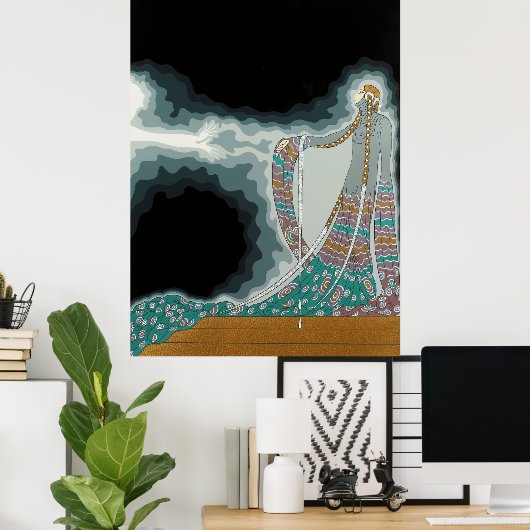 Erté - In de Theatersuite, Melisande Poster (Thuiskantoor)