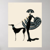 Erté - In de Theatersuite, Symphony in Black Poster (Voorkant)