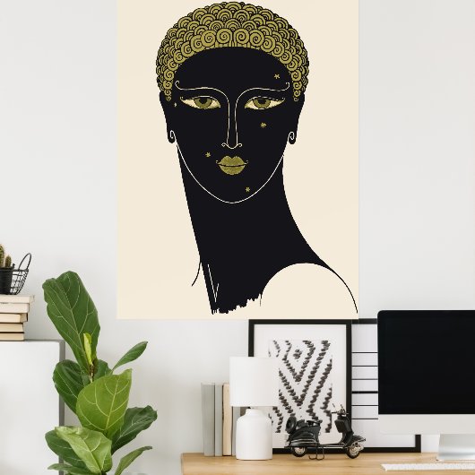 Erté - Koningin van Sheba Poster (Thuiskantoor)