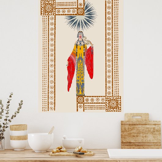 Erté - La Princess Lointaine Poster (Keuken)