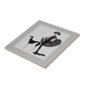 ERTE Lady met Dog Tegeltje (Zijkant)