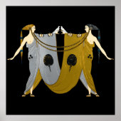 Erté - Legends Suite, Zusters [Nachtversie] Poster (Voorkant)