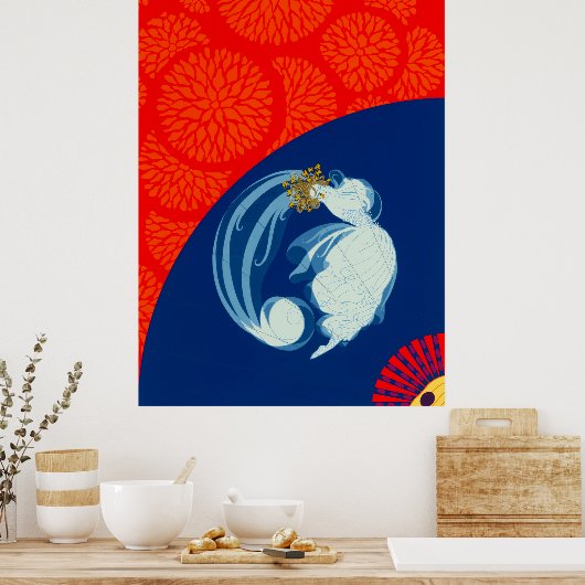 Erté - Légèreté Poster (Keuken)