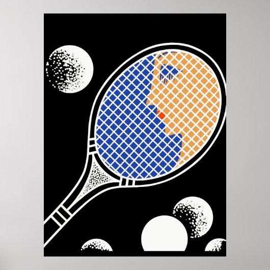 Erté - Liefde en Tennis Suite, Tennis Poster (Voorkant)
