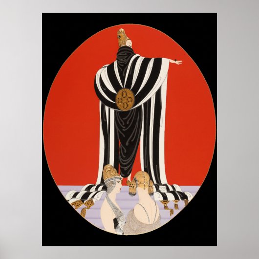 Erté - Monaco [Nachtversie] Poster (Voorkant)