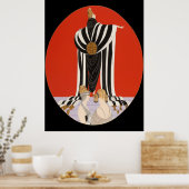 Erté - Monaco [Nachtversie] Poster (Keuken)