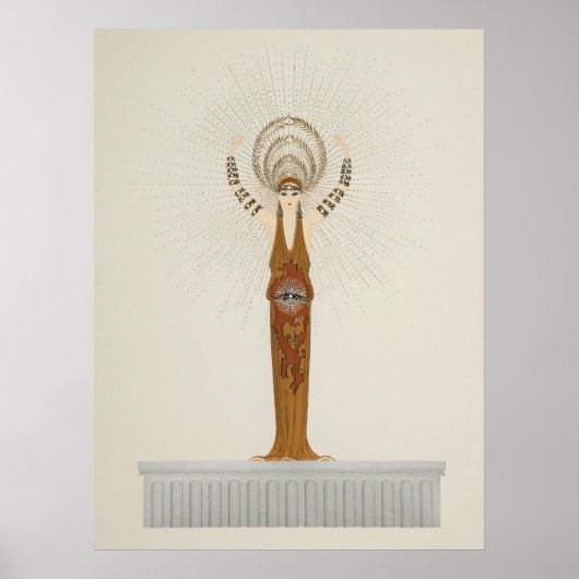 Erté - Mythen Suite, Diana Poster (Voorkant)