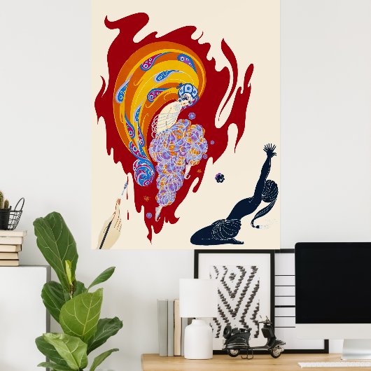 Erté - Oosterse vertelling Poster (Thuiskantoor)