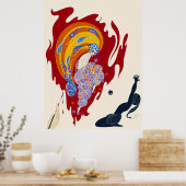 Erté - Oosterse vertelling Poster (Keuken)