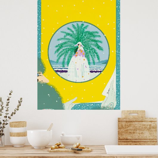 Erté - Riviera Poster (Keuken)