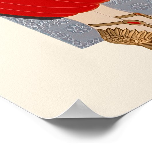 Erté - Smaragdgroene ogen Poster (Hoek)