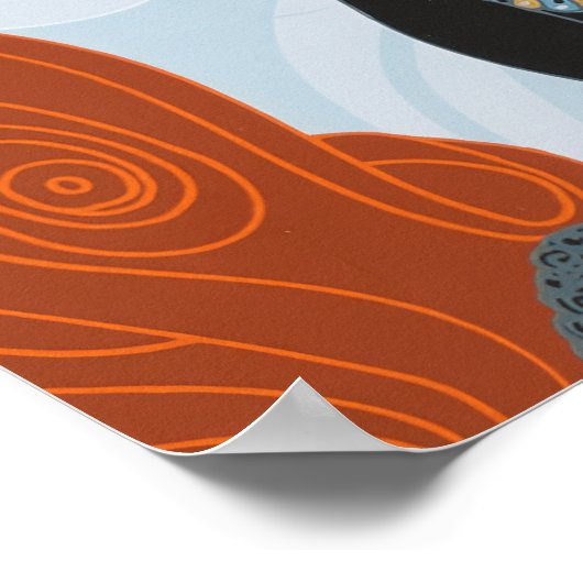 Erté - Spinnenweb, 1980 Poster (Hoek)