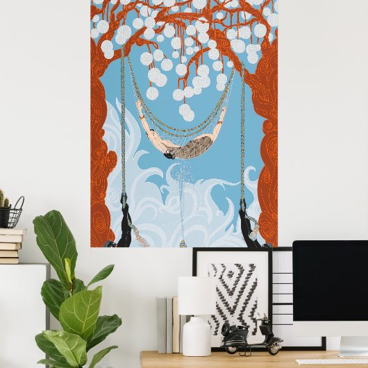 Erté - Spinnenweb, 1980 Poster (Thuiskantoor)