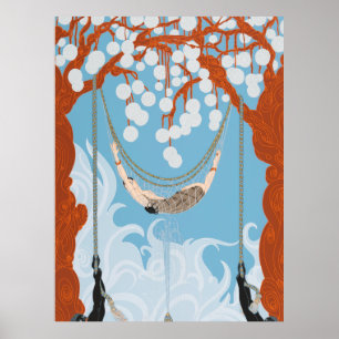 Erté - Spinnenweb, 1980 Poster