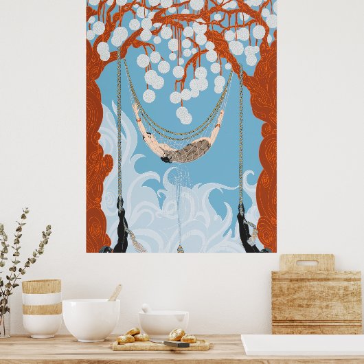 Erté - Spinnenweb, 1980 Poster (Keuken)