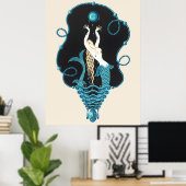 Erté - The Precious Stones Suite, saffier, 1969 Poster (Thuiskantoor)