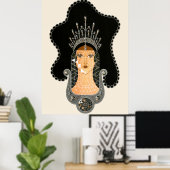 Erté - The Precious Stones Suite, saffier, 1969 Poster (Thuiskantoor)