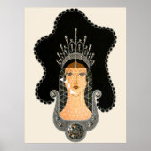 Erté - The Precious Stones Suite, saffier, 1969 Poster (Voorkant)