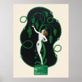 Erté - The Precious Stones Suite, Smaragd, 1969 Poster (Voorkant)
