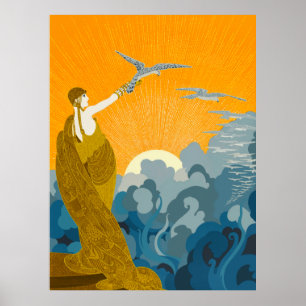 Erté - Vleugels van de Overwinning Poster