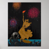 Erté - Vrijheidsbeeld (Nacht) Poster (Voorkant)