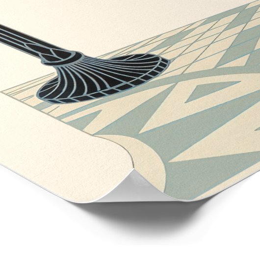 Erté - Vrouw en Satyr Poster (Hoek)