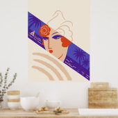 Erté - Winterresorts Poster (Keuken)