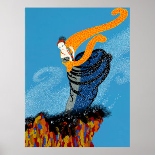 Erté - Zomerbries Poster