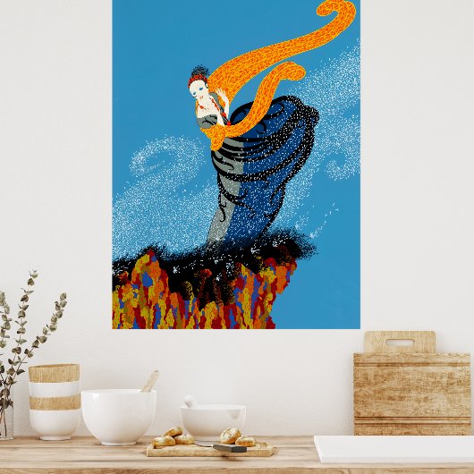 Erté - Zomerbries Poster (Keuken)