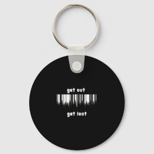 Eruit eruit verdwaald sleutelhanger