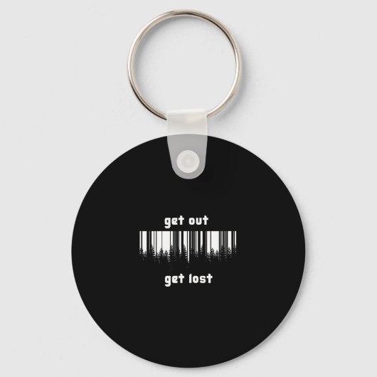 Eruit eruit verdwaald sleutelhanger (Voorkant)