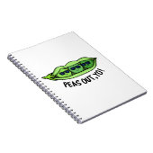 Eruit uw grappige erwt woordspeling notitieboek (Rechterzijde)