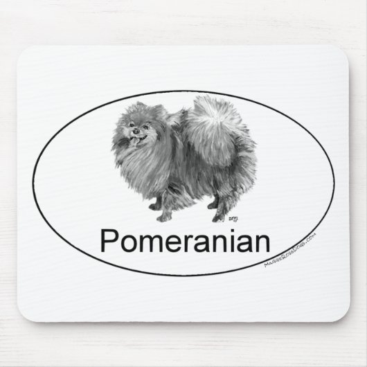 Eruo Pommerese Hond Muismat (Voorkant)