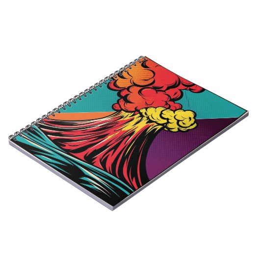 Eruptie in kleur notitieboek (Linkerzijde)