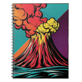 Eruptie in kleur notitieboek