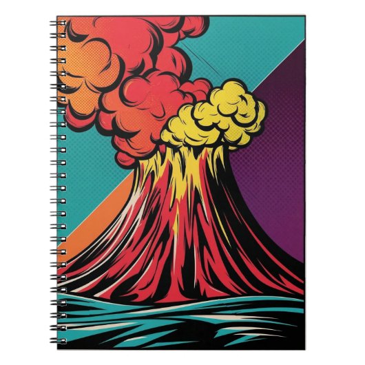 Eruptie in kleur notitieboek (Voorkant)