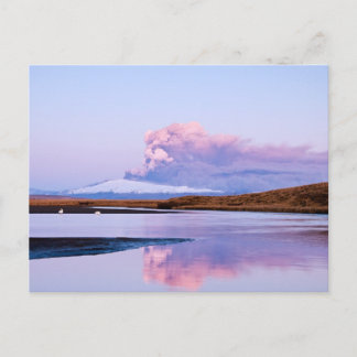 Eruptie on Eyjafjalla Glacier #5 Briefkaart