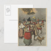 Eruptie van de berg Etna Briefkaart (Voorkant / Achterkant)