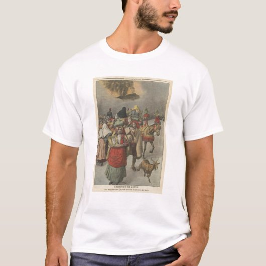 Eruptie van de berg Etna T-shirt (Voorkant)