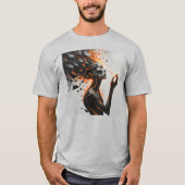 Eruptie van de menselijke mijn t=shirt t-shirt (Voorkant)