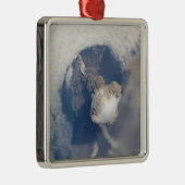 Eruptie van de Sarychev-vulkaan 2 Metalen Ornament (Rechts)