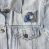 Eruptie van de Sarychev-vulkaan 2 Vierkante Button 5,1 Cm (In situ)