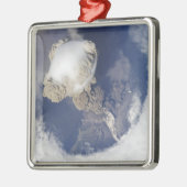 Eruptie van de Sarychev-vulkaan Metalen Ornament (Links)