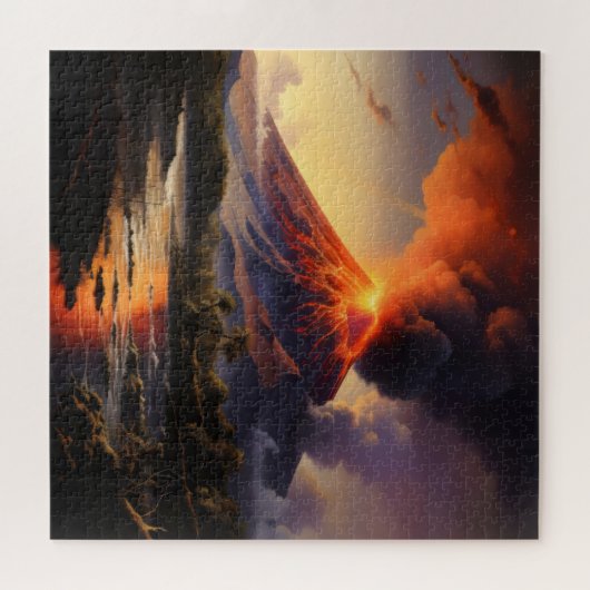 Erupting Volcano Legpuzzel (Horizontaal)