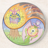 "Eruption" Mandala Drink Onderzetter (Voorkant)